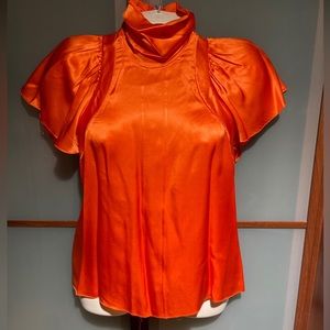 PRADA Vintage Fall RTW 2002 Runway Silk Top Blouse US 2 IT 38